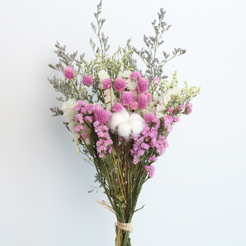 Eucalyptus Cotton Rose Dried Flower Bouquet