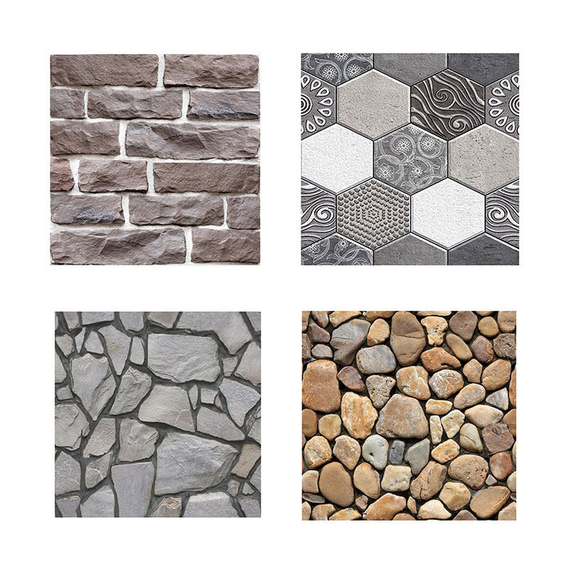 3D Tile Brick Wall Sticker Self-adhesive PVC DIY Wallpaper Home Wall Stickers