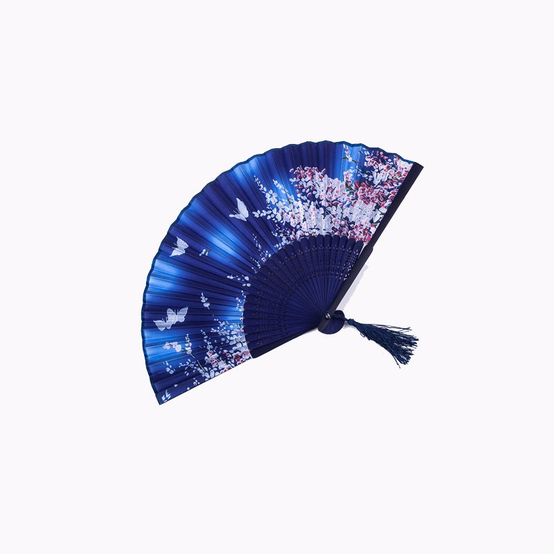 Vintage Cloth Chinese Style Dancing Folding Fan