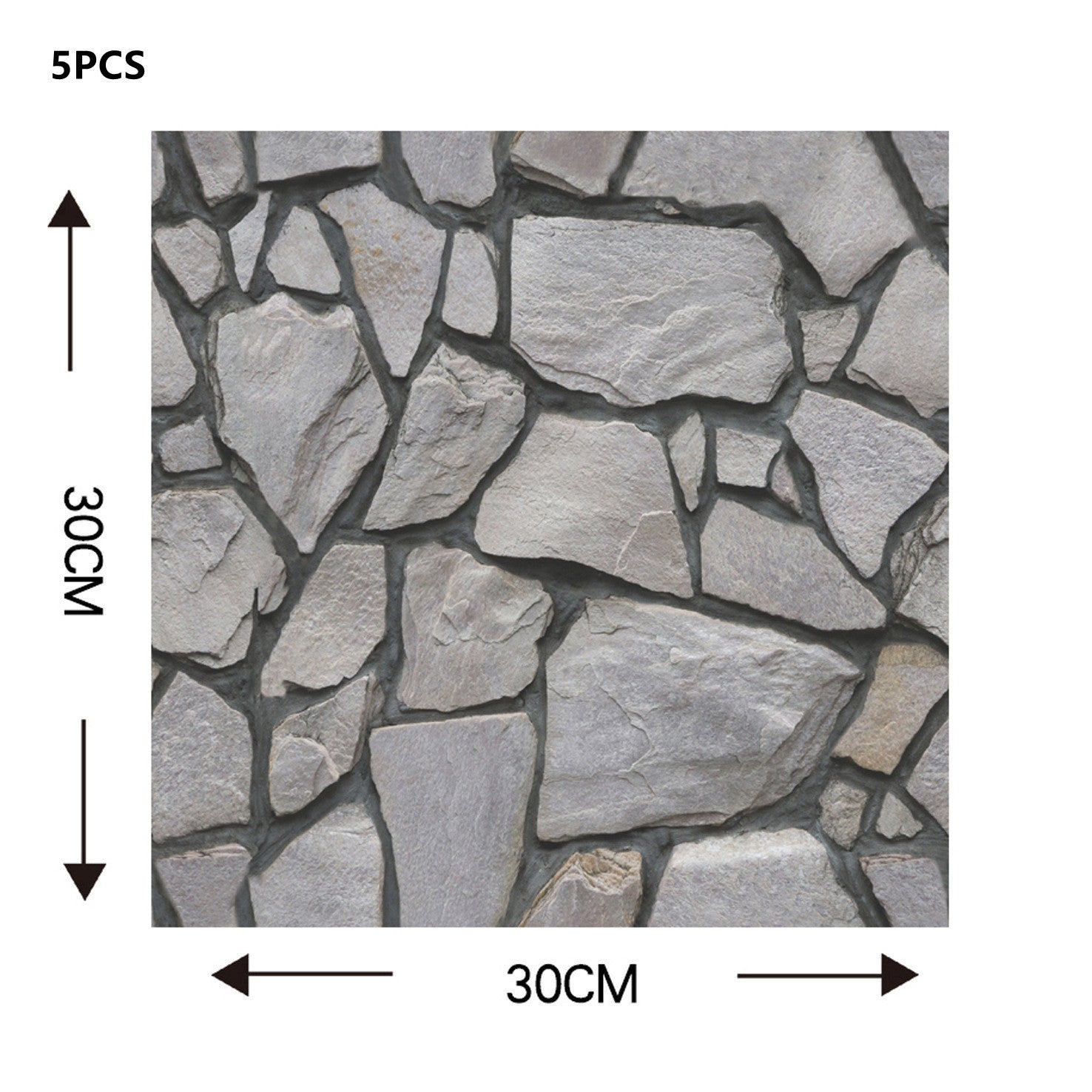 3D Tile Brick Wall Sticker Self-adhesive PVC DIY Wallpaper Home Wall Stickers