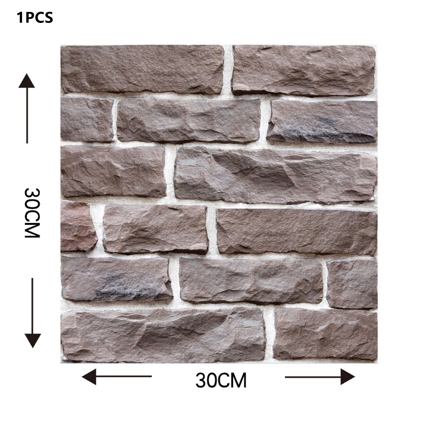 3D Tile Brick Wall Sticker Self-adhesive PVC DIY Wallpaper Home Wall Stickers