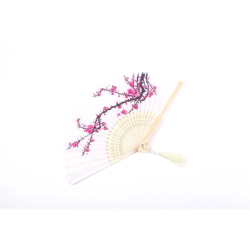 Vintage Cloth Chinese Style Dancing Folding Fan