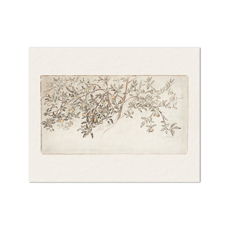 Living Room Vintage Painting Canvas Art Picture Poster featuring minimalist black and white nature sketches in a modern gallery wall layout. Ideal for home decor in a fashion and simplicity style.
