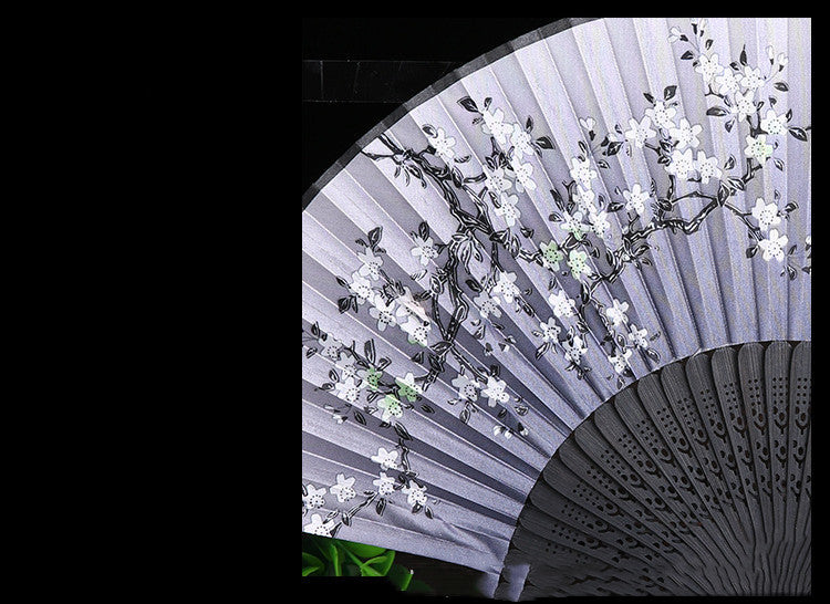 Vintage Cloth Chinese Style Dancing Folding Fan